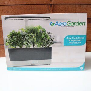 AeroGarden Harvest Slim with Gourmet Herb Seed Pod Kit Black Item # 901120-1200